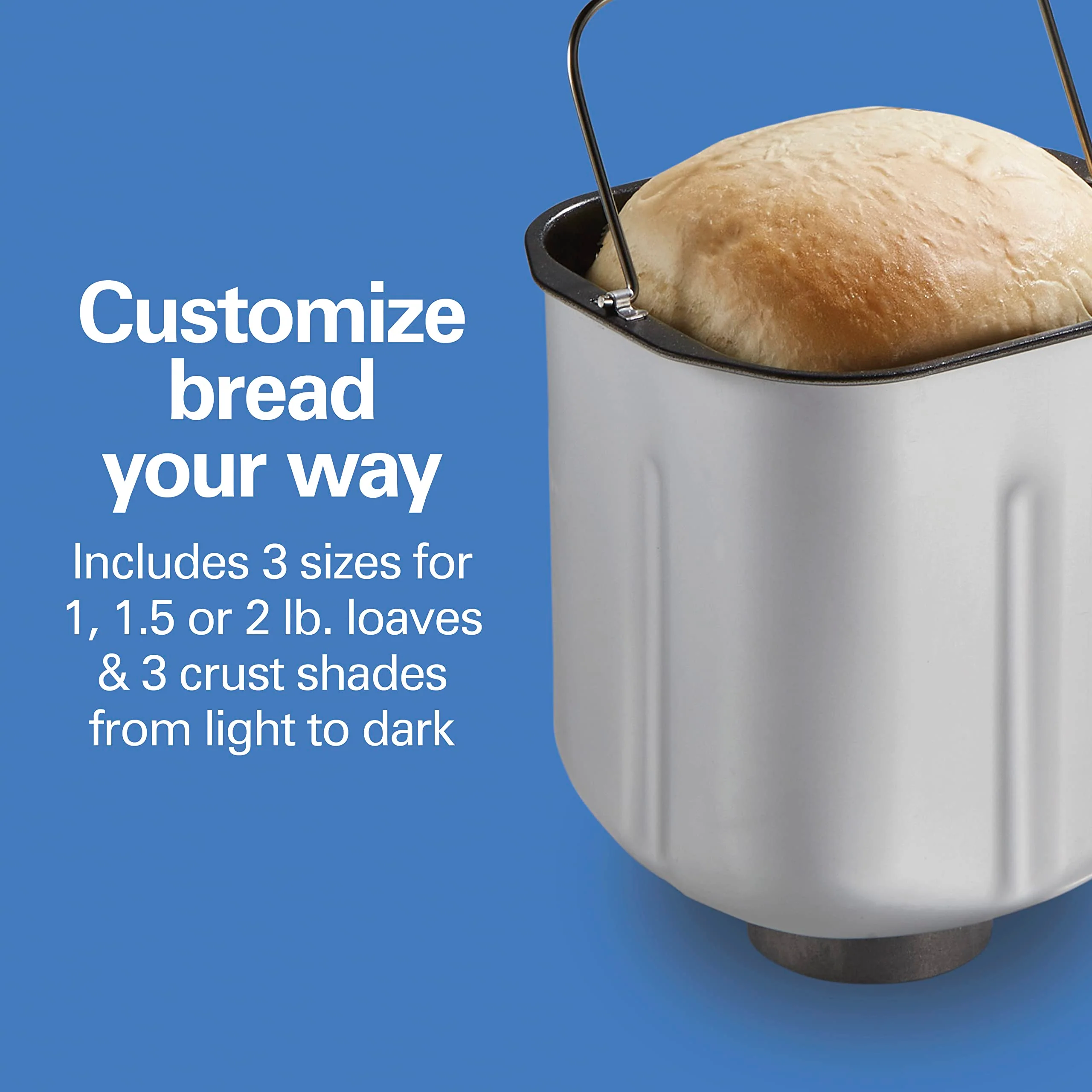 2025 Hamilton Beach Máquina de Pan sin Gluten de Acero Inoxidable 29985