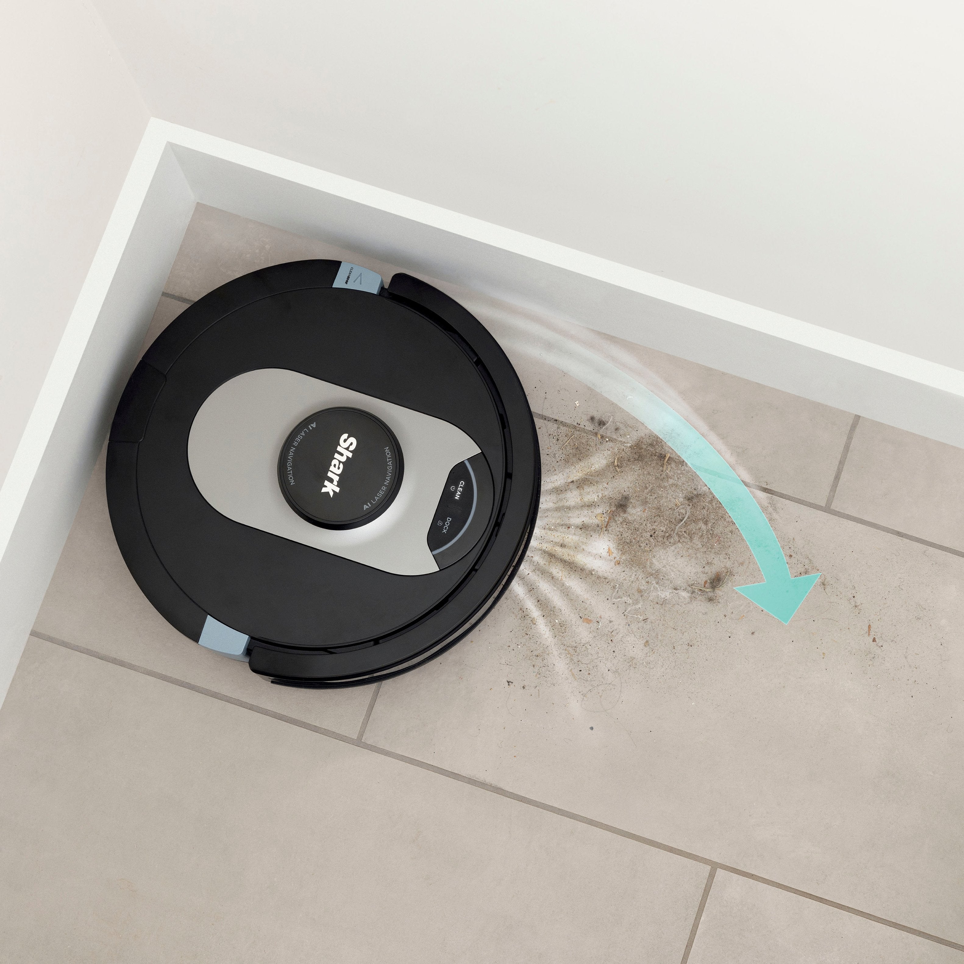 Shark - AI Ultra Robot Vacuum with Matrix Clean, Home Mapping, HEPA Bagless Self Empty Base, WiFI Connected - Black