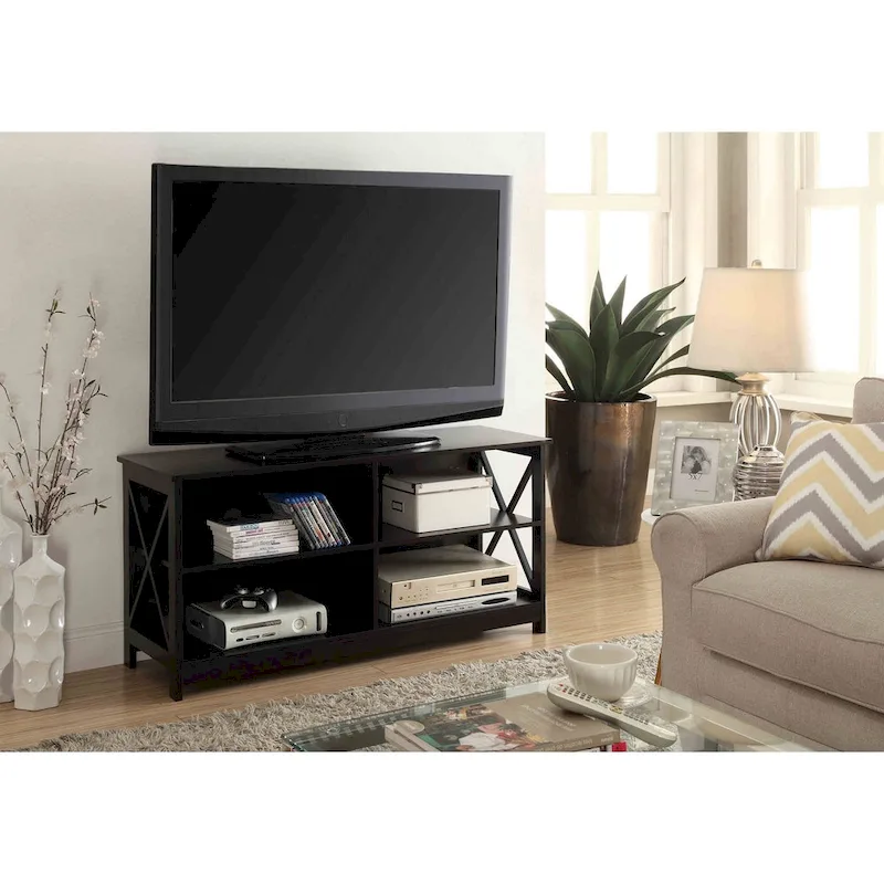 Oxford 55-Inch TV Stand with Shelves by Convenience Concepts