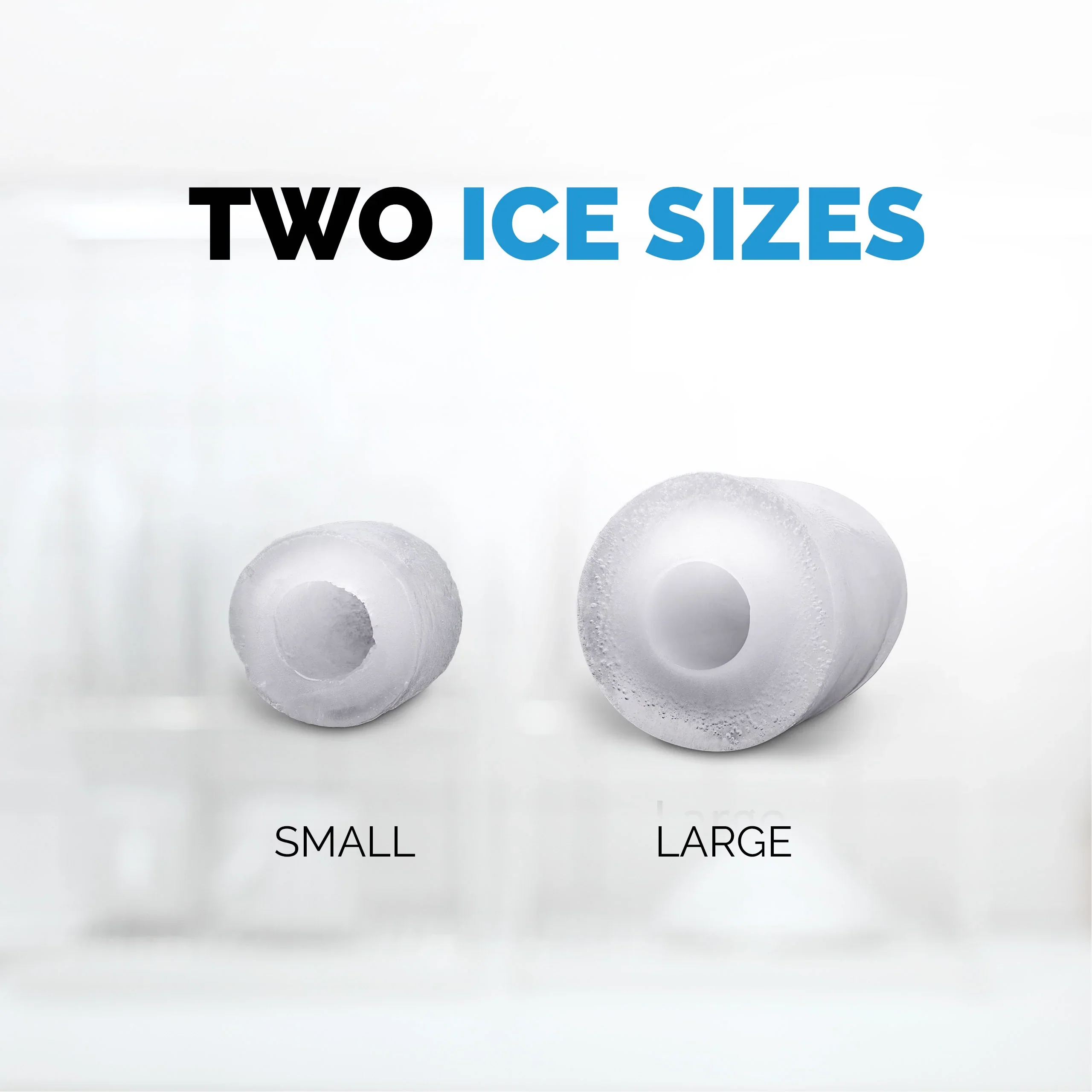 2025 Máquina de Hielo de Encimera Newair® – Cubitos en Forma de Bala, 12 kg/día – Negro Mate
