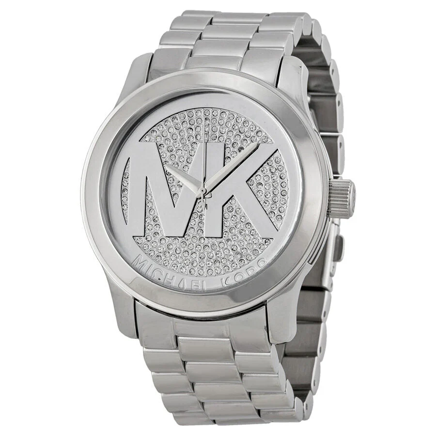 Michael Kors Runway Crystal Pave Silver-Tone Women's Watch - MK5544