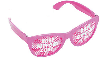 Pink Hope Support Cure Breast Cancer Awareness 12 PACK Pinhole Sunglasses SP1000