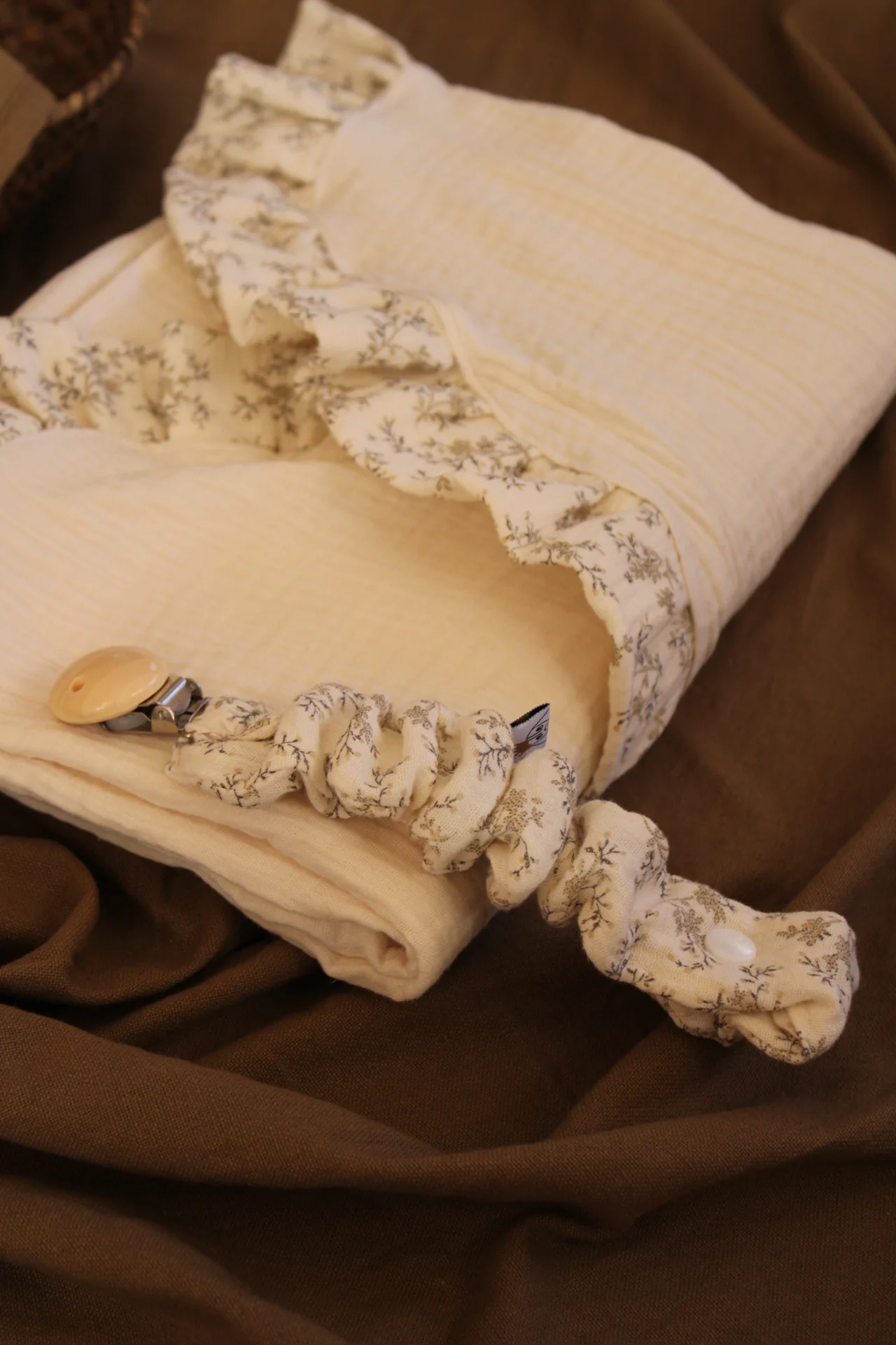 Arrullo Gasa Cruda + Volante Gasa M��a