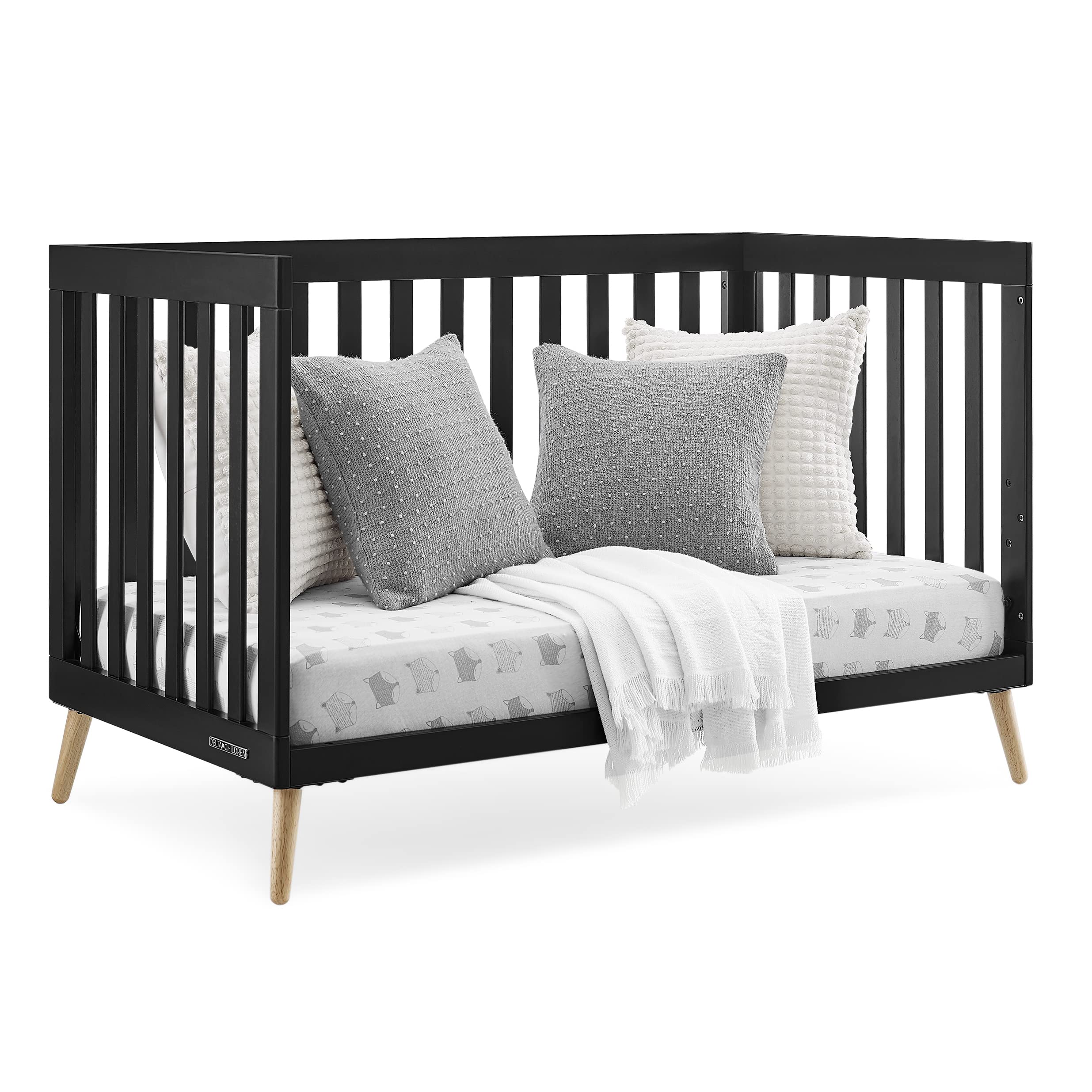 Essex 4-in-1 Convertible Baby Crib with Toddler Mattress