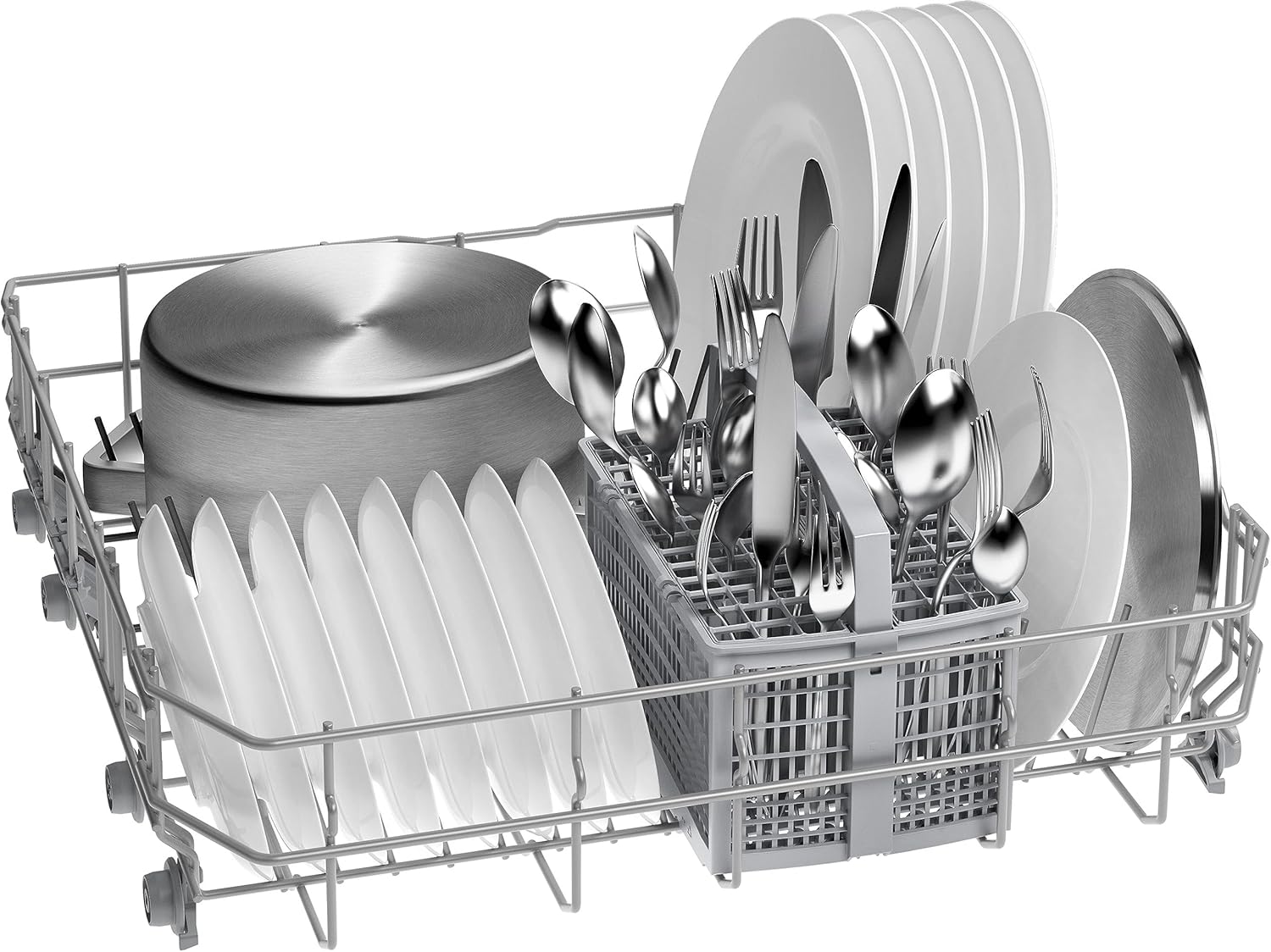 Bosch - Dishwasher Free Installation, Series 2, 13 Service, 60 cm Wide, Home Connect, Extra Drying, Silent, Stainless Steel, SMS2HTI06E