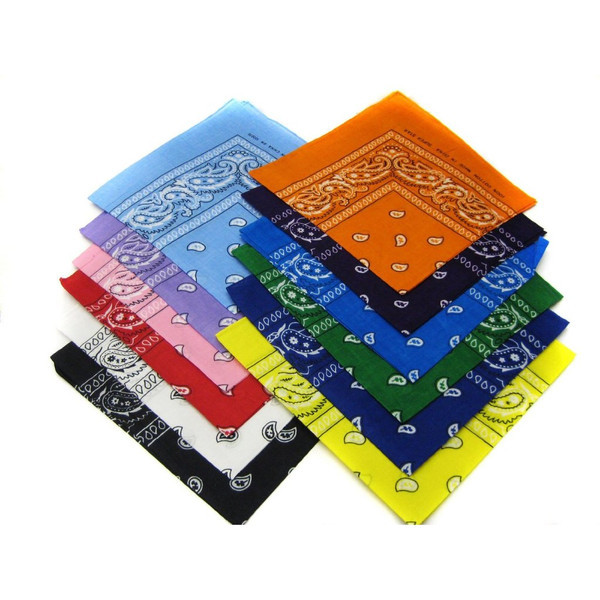 12 PACK Paisley Bandanna Mixed Color 22