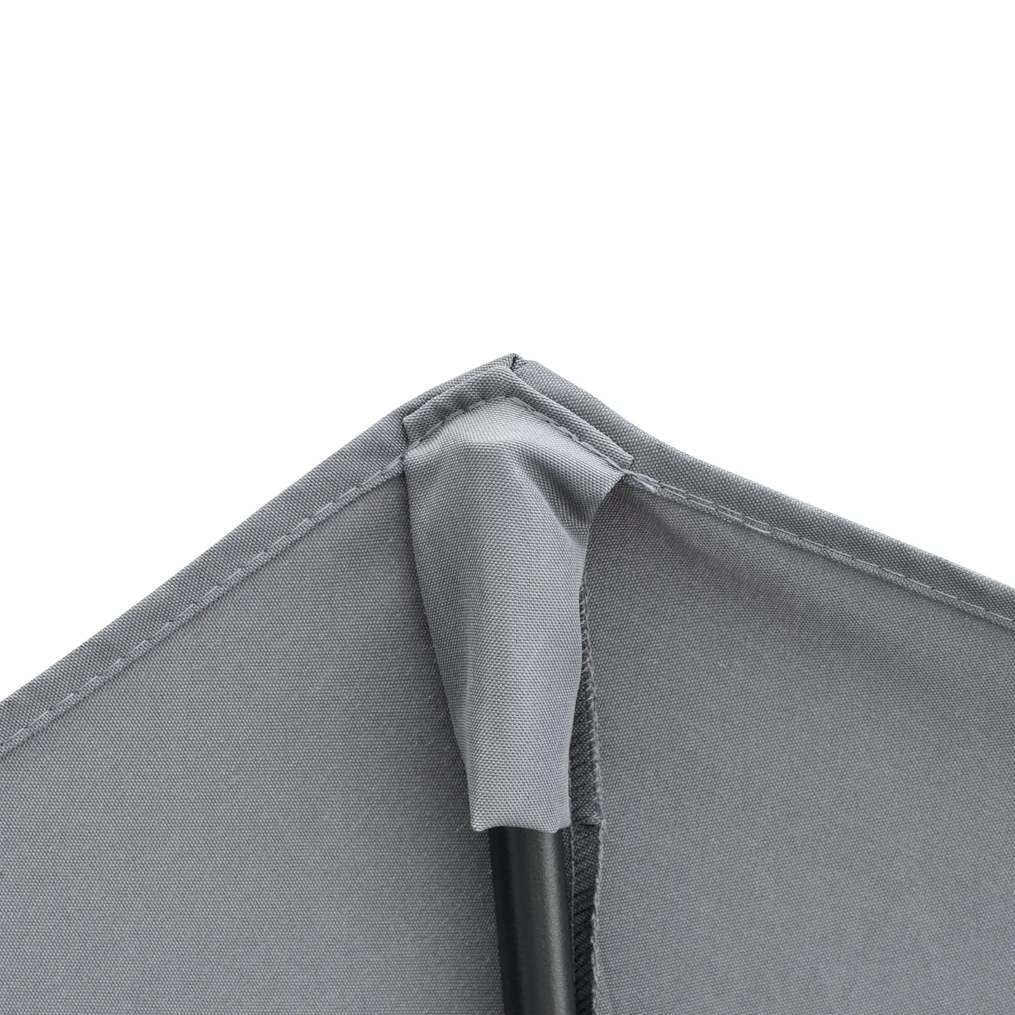 Outsunny Halfronde Parasol met Handslinger Ventilatie