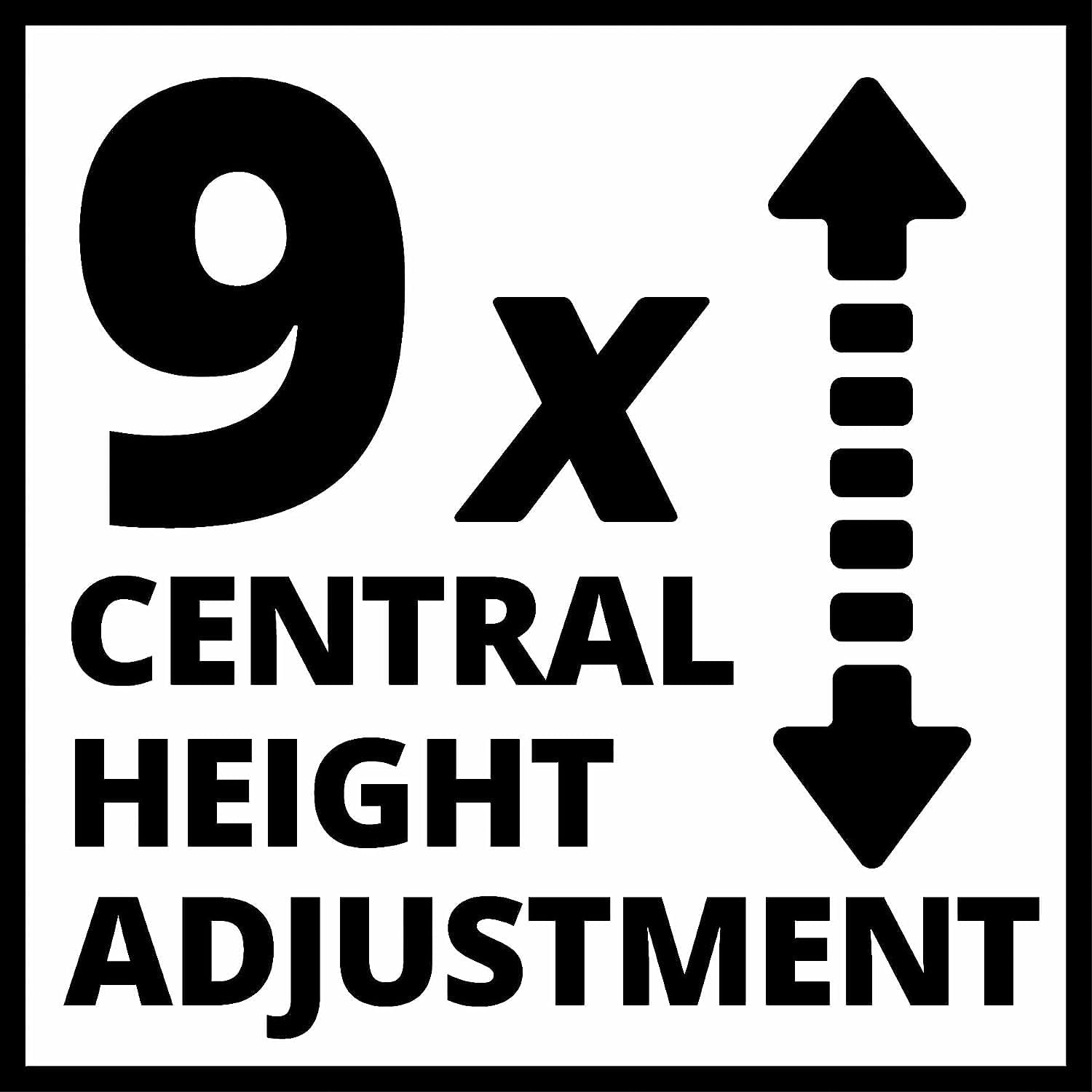Einhell Benzin-Rasenmäher GC-PM 46/5 S (2 kW, bis 1.400 m2, 1 Zylinder, 4-Takt-Motor, abschaltbarer Hinterradantrieb, 9-stufige zentrale Schnitthöhenverstellung 25-80 mm)