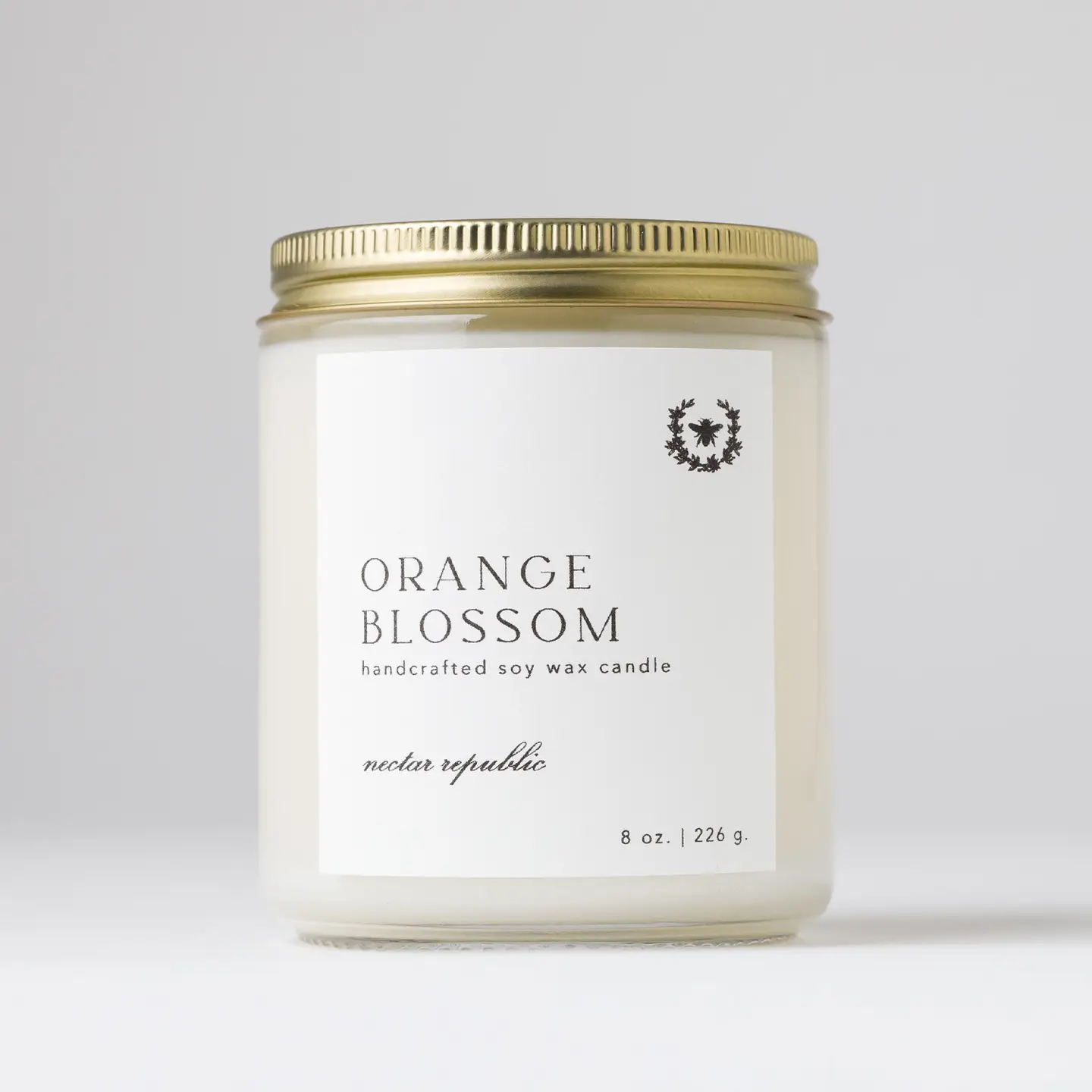 Orange Blossom Nectar Republic | Glass Jar Soy Candle