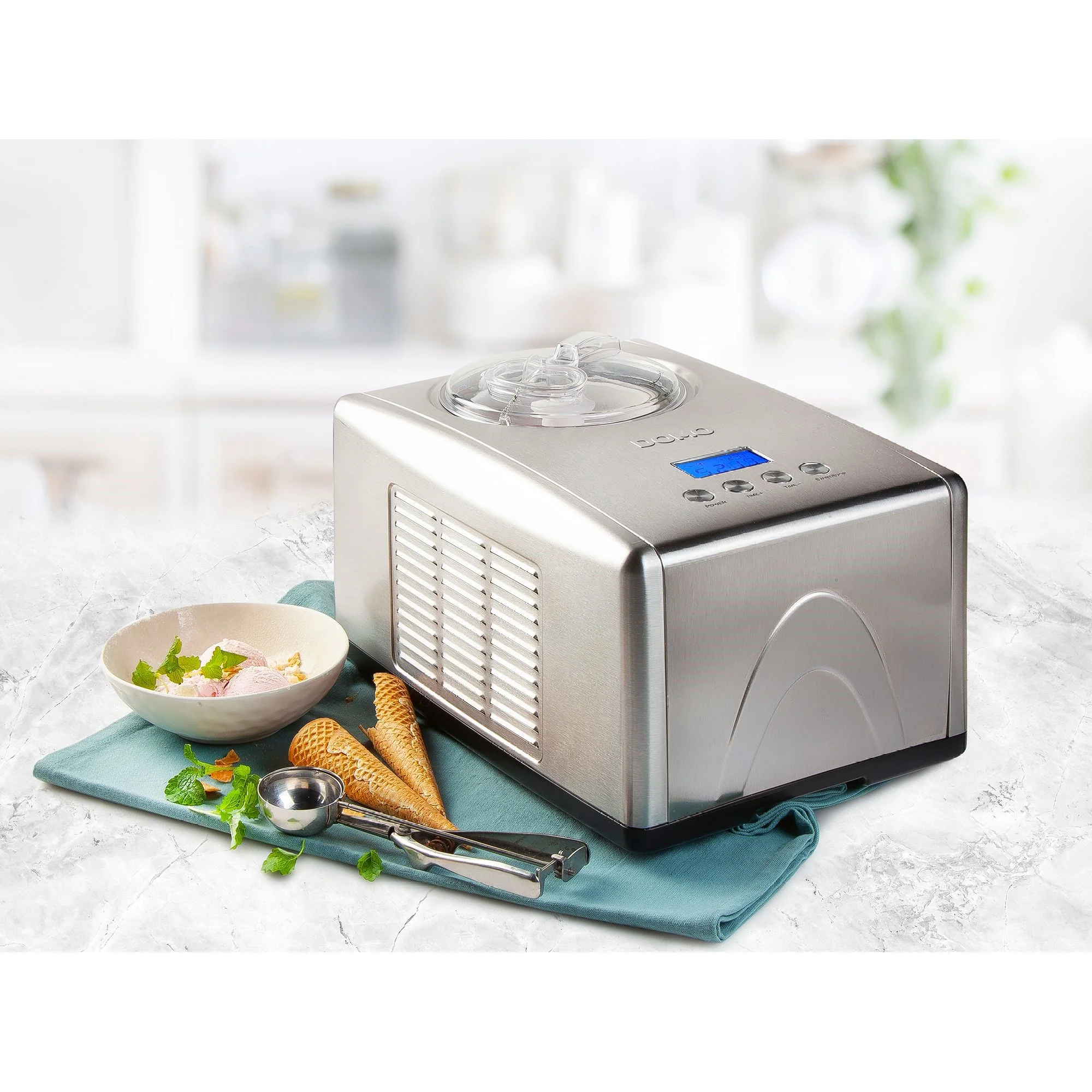 Domo Glacemaschine mit Kompressor DO9066I