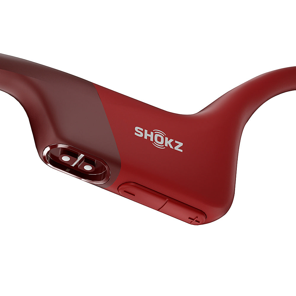 Shokz – OpenRun Bone Conduction Open-Ear Endurance Headphones – Red