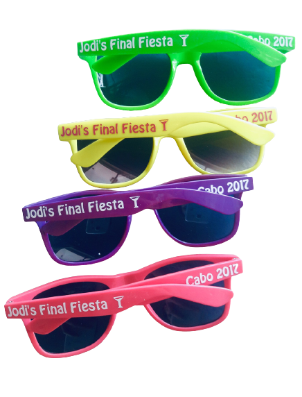 Custom Wedding Party Sunglasses | Wedding Theme Personalized Sunglasses | 15041 (Fonts in Picture Gallery)