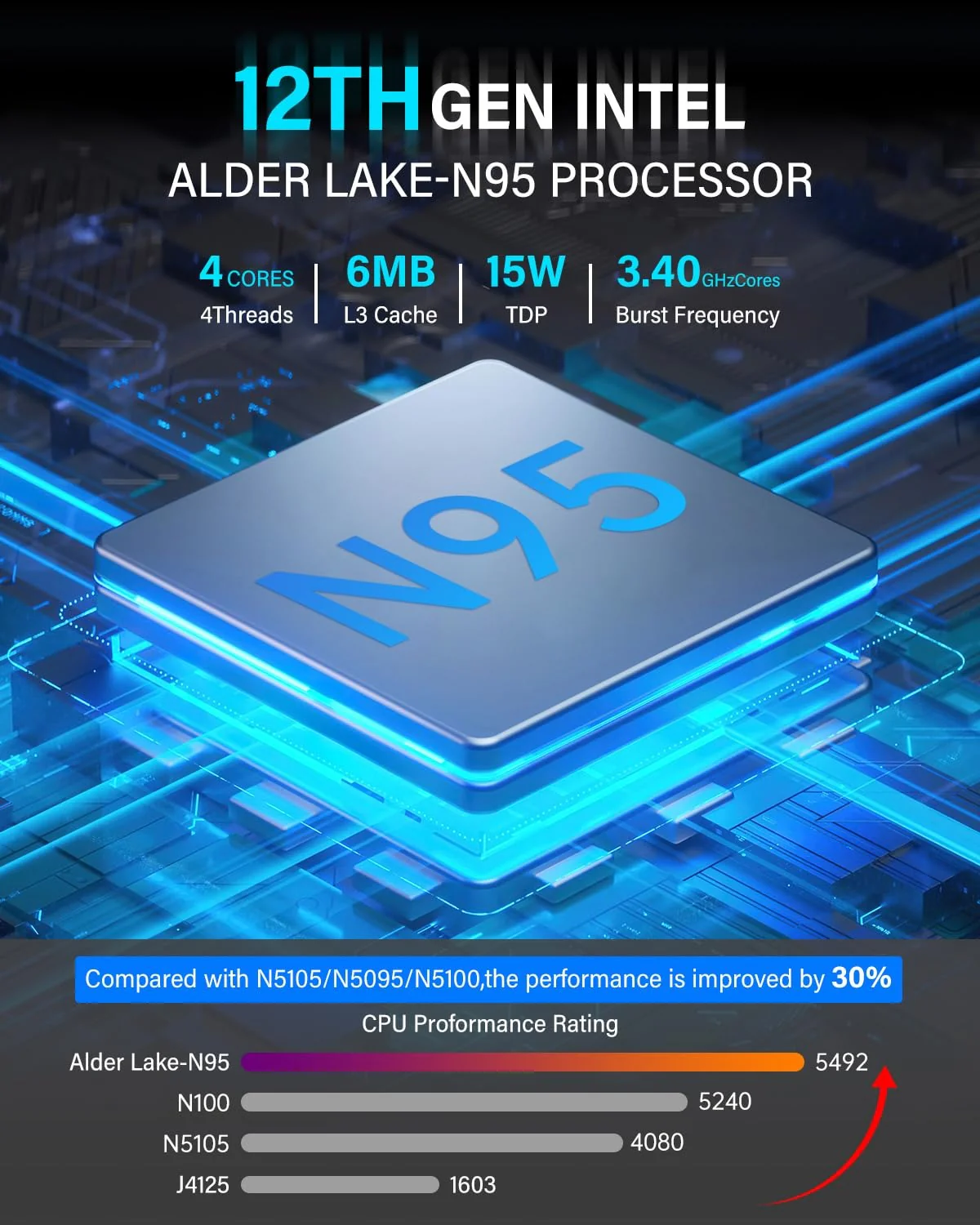 KAMRUI GK3Plus Mini PC, 16GB RAM, 512GB M.2 SSD Mini Computer