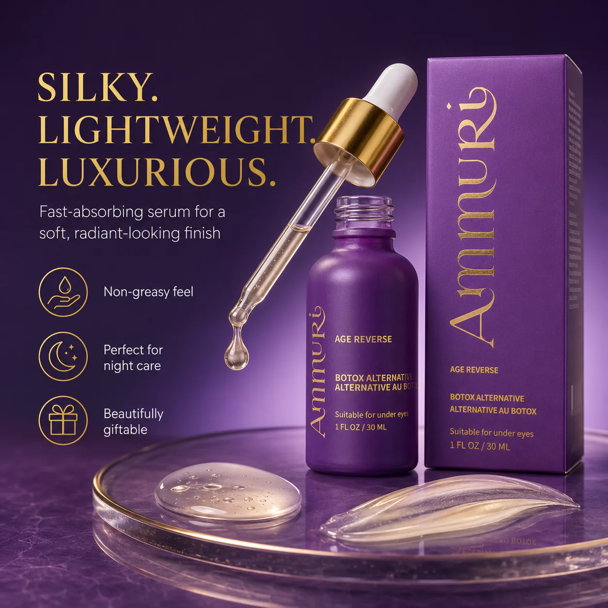 Ammuri Age Reverse Peptide Serum for Fine Lines & Wrinkles