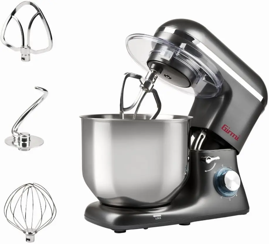 Girmi IM46 Batidora amasadora 1400 W, bol inox 8 L, gris antracita 2026