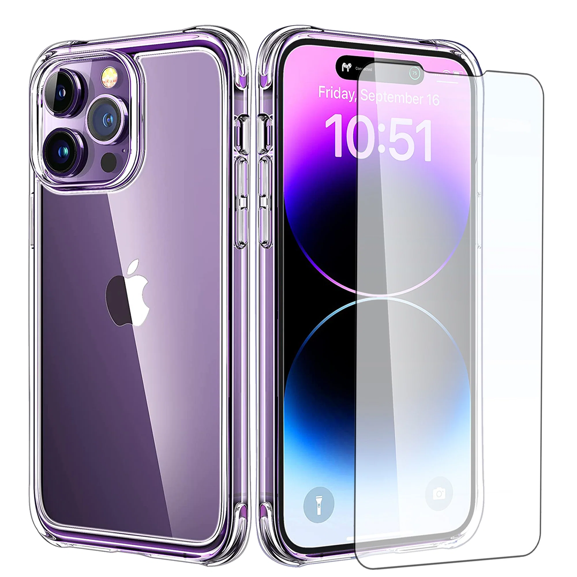 Transparente H��lle f��r iPhone mit Displayschutz