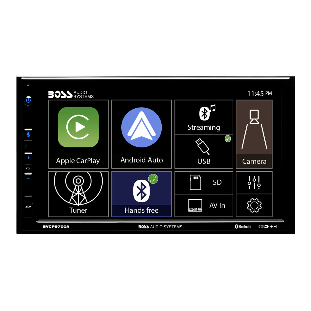BOSS 2 Din Apple Carplay Android Auto Car Stereo System