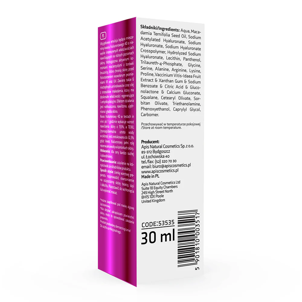 Apis Hyaluron 4D + Lingostem? Concentrate Multi-level hydration and skin regeneration | 30ml