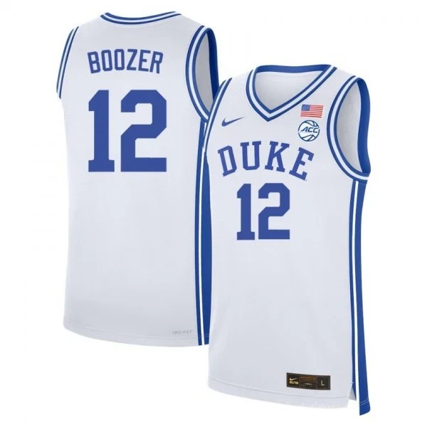 Men's #12 Cameron Boozer Duke Blue Devils College Basketball Jersey