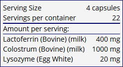 Laktoferrin with Colostrum 90 capsules