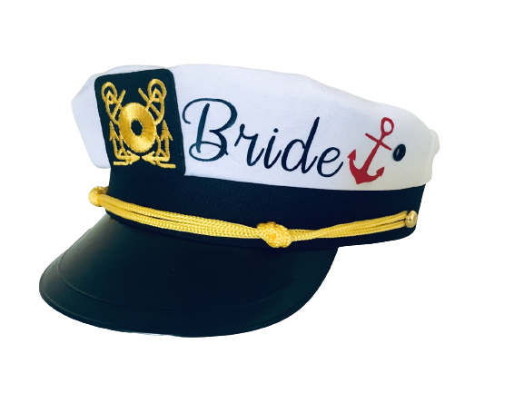 Captain's Yatch Hat Personalized Adult Size 22.5