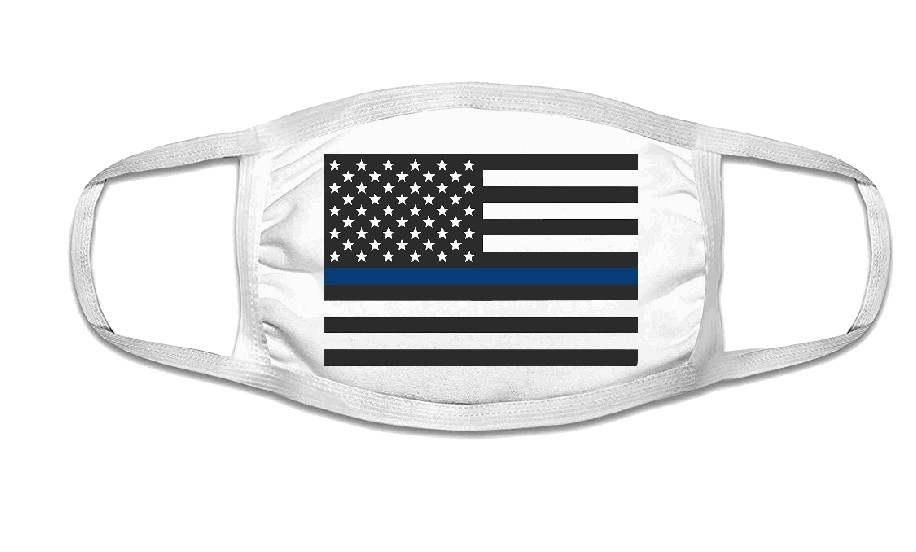 Police Lives Matter Face Mask  | Adult Double Ply Soft Cotton 763PO