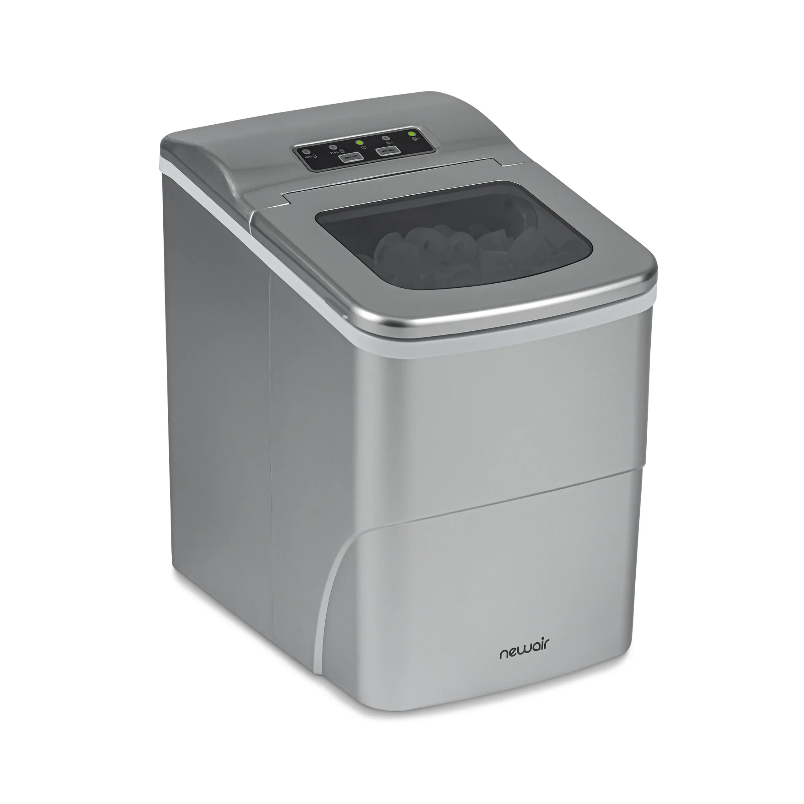 2025 Máquina de Hielo de Encimera Newair® – Cubitos en Forma de Bala, 12 kg/día – Negro Mate