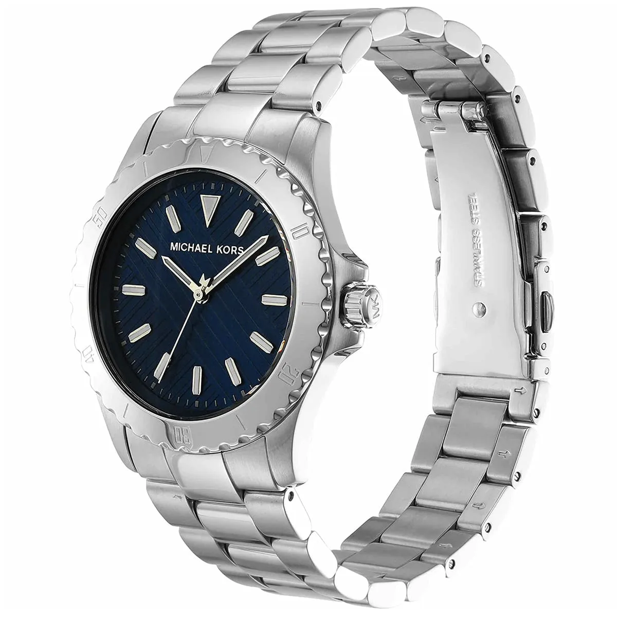 Michael Kors Everest Blue Dial Silver Men's Watch - MK9079