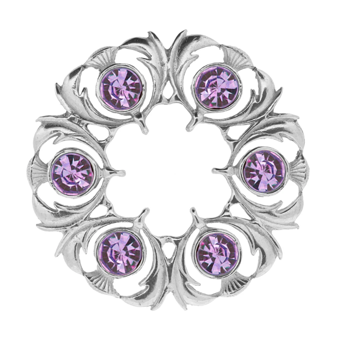 Dancers Thistle Brooch - Orchid