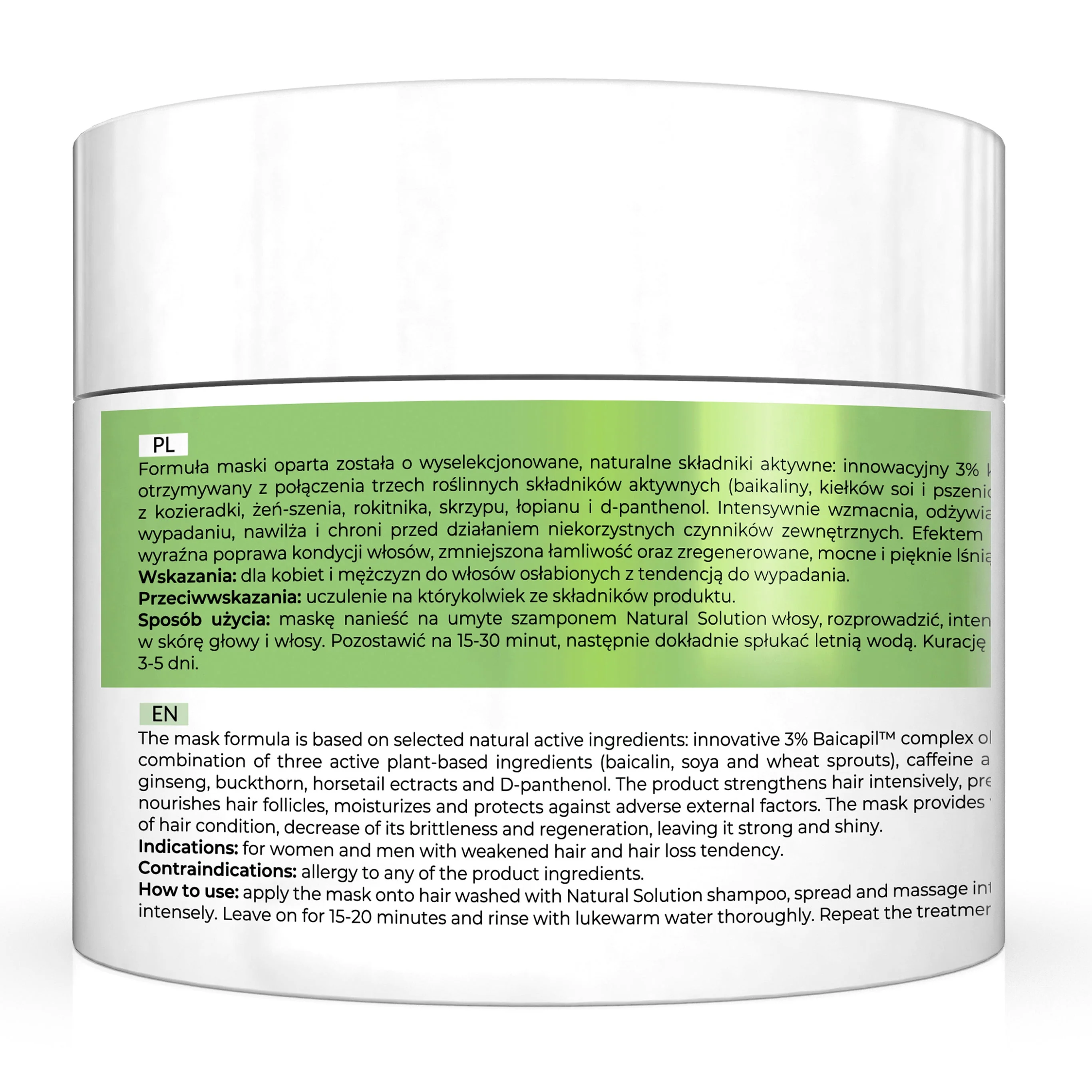 Apis Natural Solution Anti?Hair Loss Strengthening Mask | 200?ml