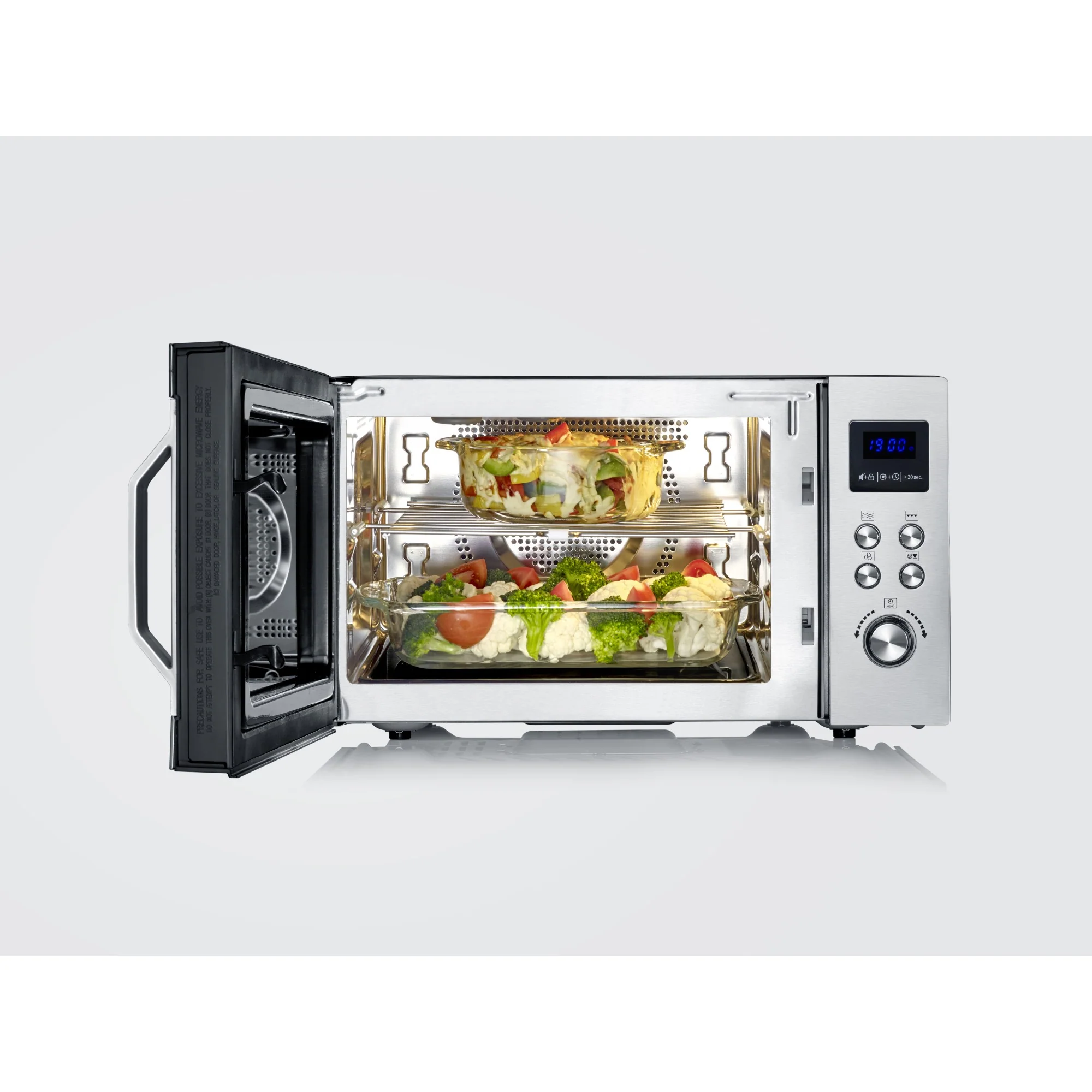 Severin Mikrowelle 3-in-1, Grill, Heissluft, MW7777 Deluxe Flatbed