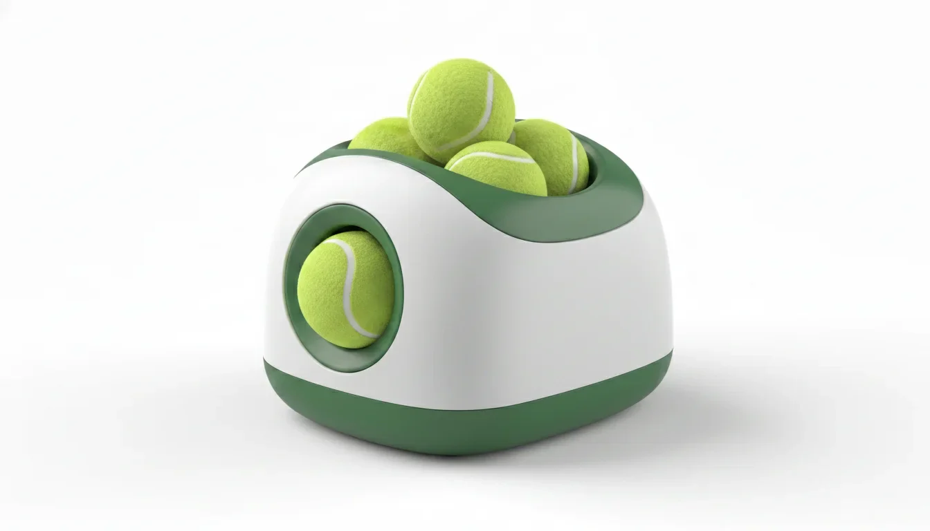 Automatic Dog Ball Launcher, Interactive Fetch Machine with Adjustable Distance
