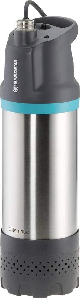 Gardena Tauch-Druckpumpe 6100/5 inox automatic: Automatische Tauchdruckpumpe mit 6100 l/h Fördermenge, mit Schmutzfilter, geräuscharmer Betrieb, integrierte Trockenlaufsicherung (1773-20)