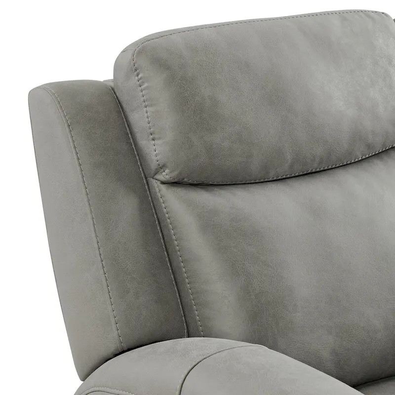 Roundhill Furniture Wesley 2-Piece Transitional Reclining Set, Gray