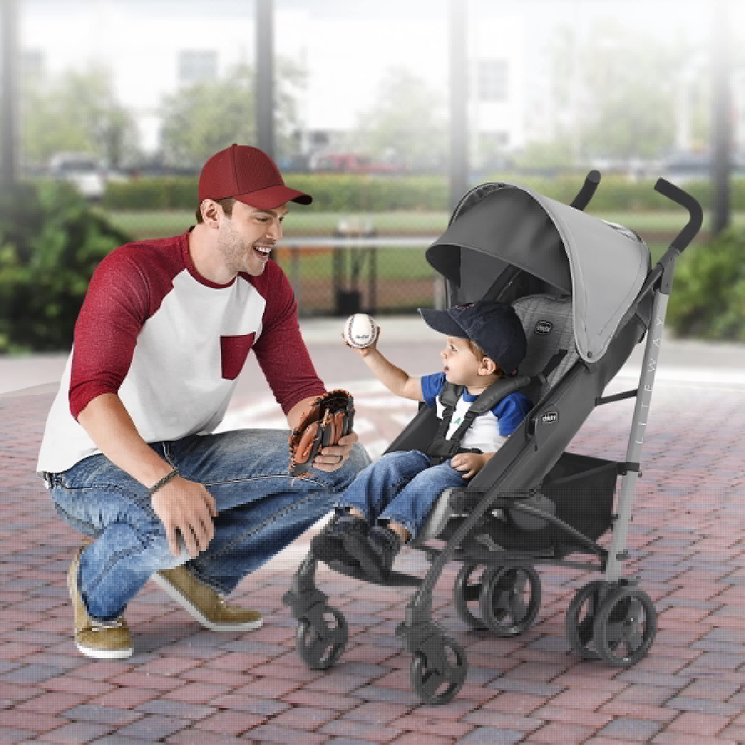 Liteway Lightweight Stroller - Moon Grey (Grey/Black)