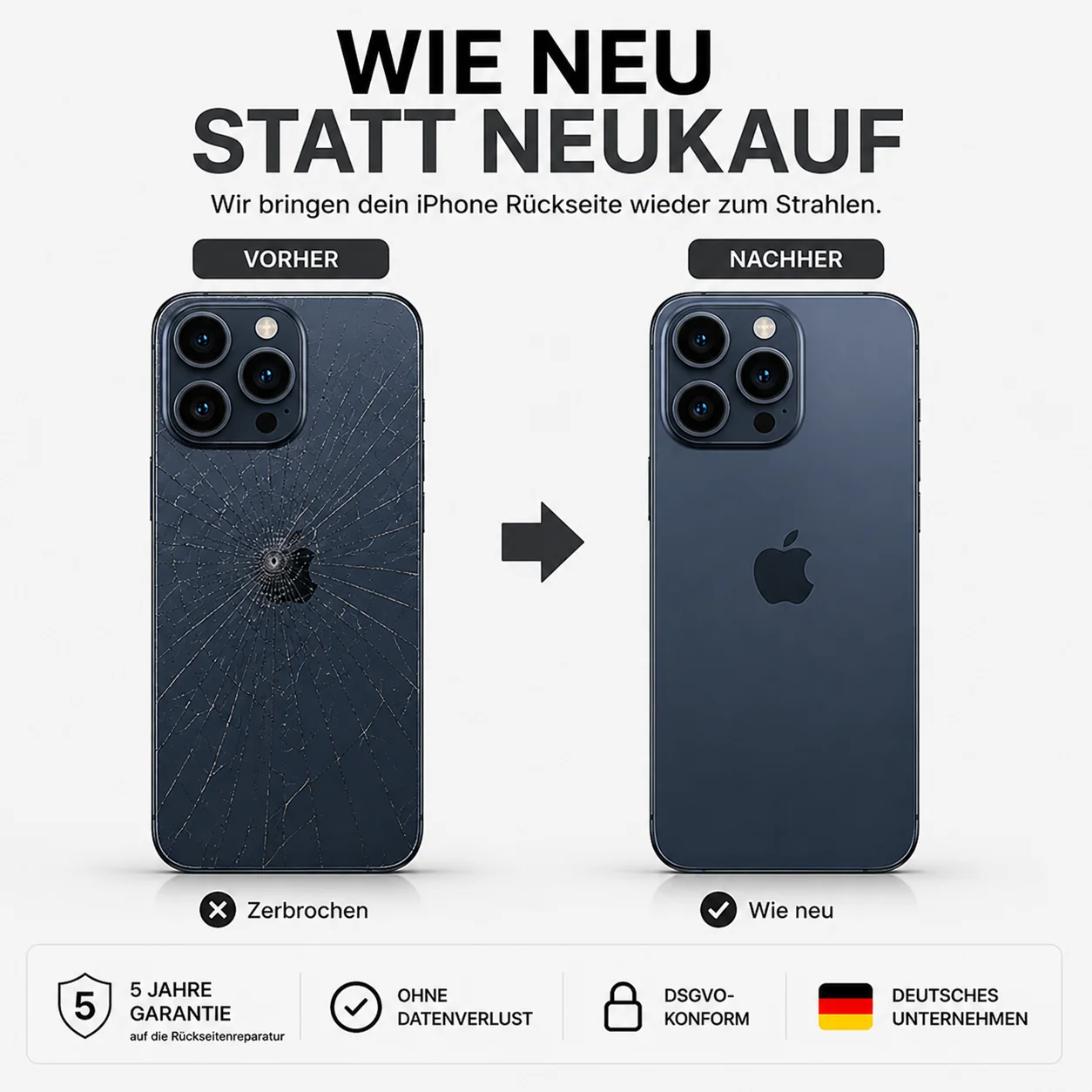 iPhone R��ckseiten Reparatur