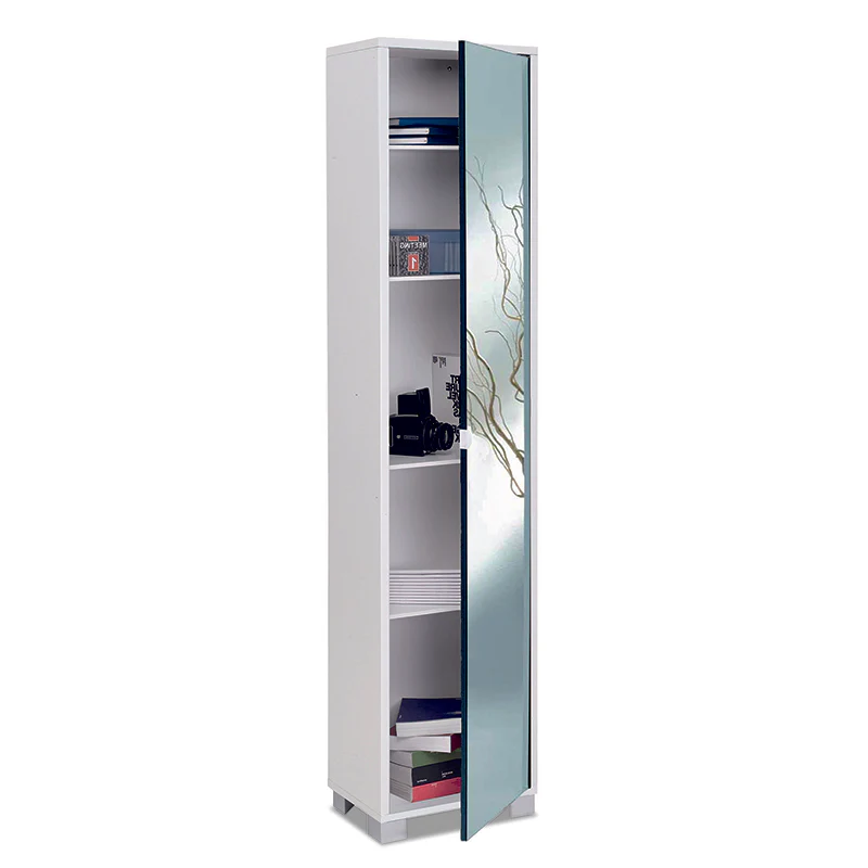 Colonna Atena A Specchio 4 Ripiani 43x29x190 Cm