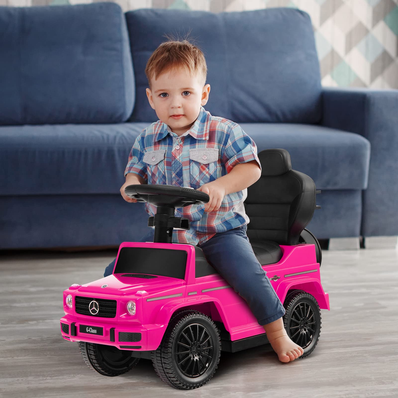 Costzon Toddlers Mercedes Guardrail Underneath
