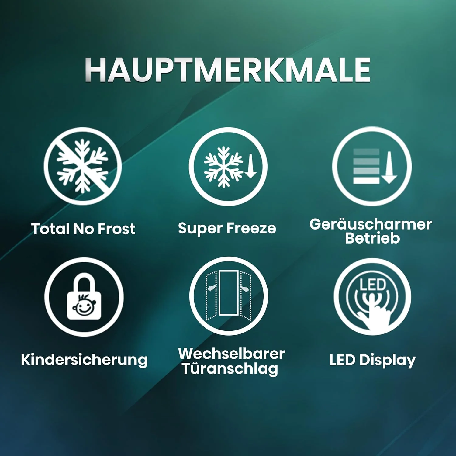 Hisense FV191N4AW2 Vriezer/ TotalNoFrost/ SuperFreeze/ Deuralarm/ Multiflow 360��/ BigBox/ 143,4 cm/ Vriesgedeelte 147 l/ 41 dB/ 205 kWh/Wit