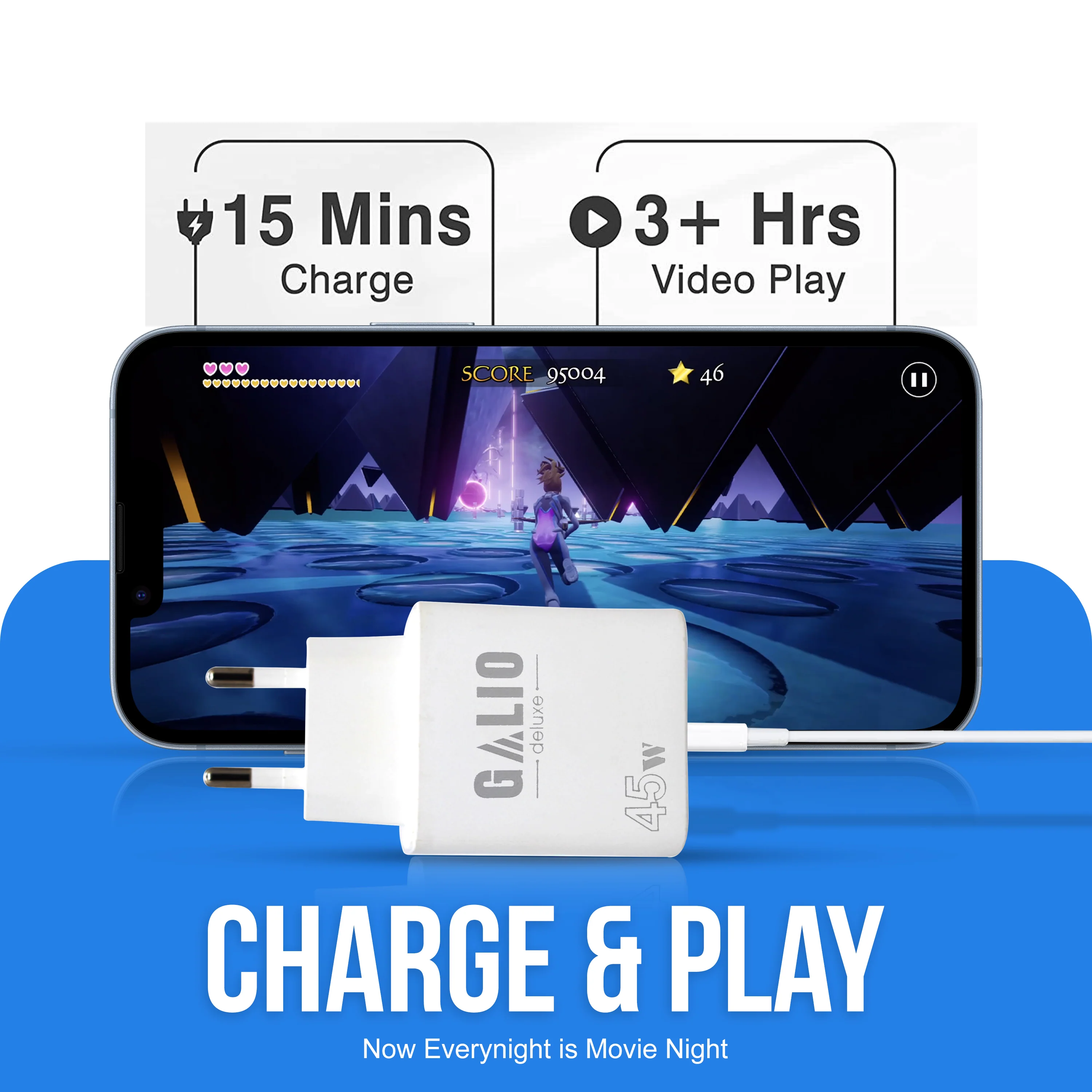 45W USB-C Schnellladegerät mit Kabel �?Netzteil, Ladegerät & Ladeadapter für iPhone, Samsung, Xiaomi & Huawei