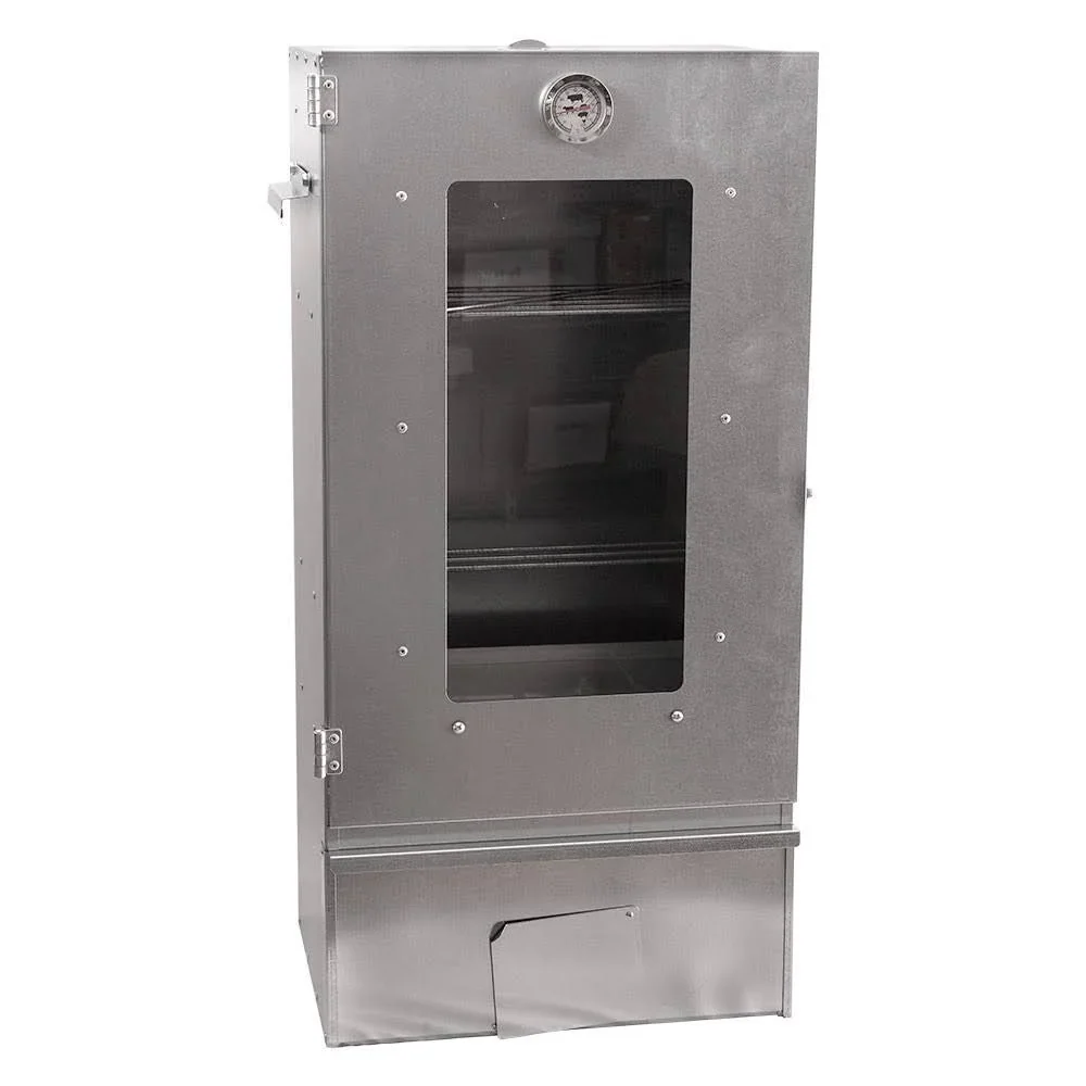 Ahumador ukal de 3 niveles con puerta de cristal, 80 cm de alto