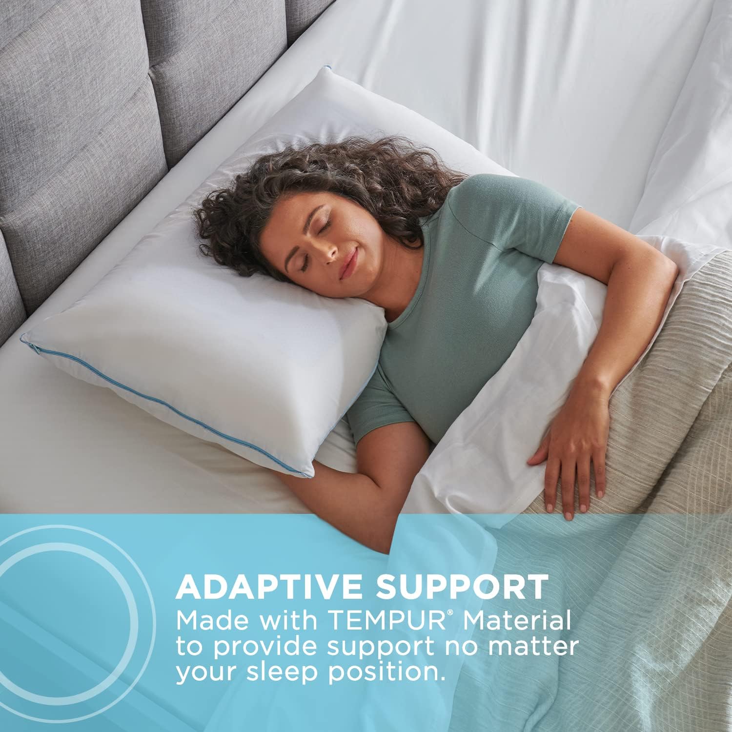 15440325P TEMPUR-Cloud Breeze Dual Cooling Pillow, King,White