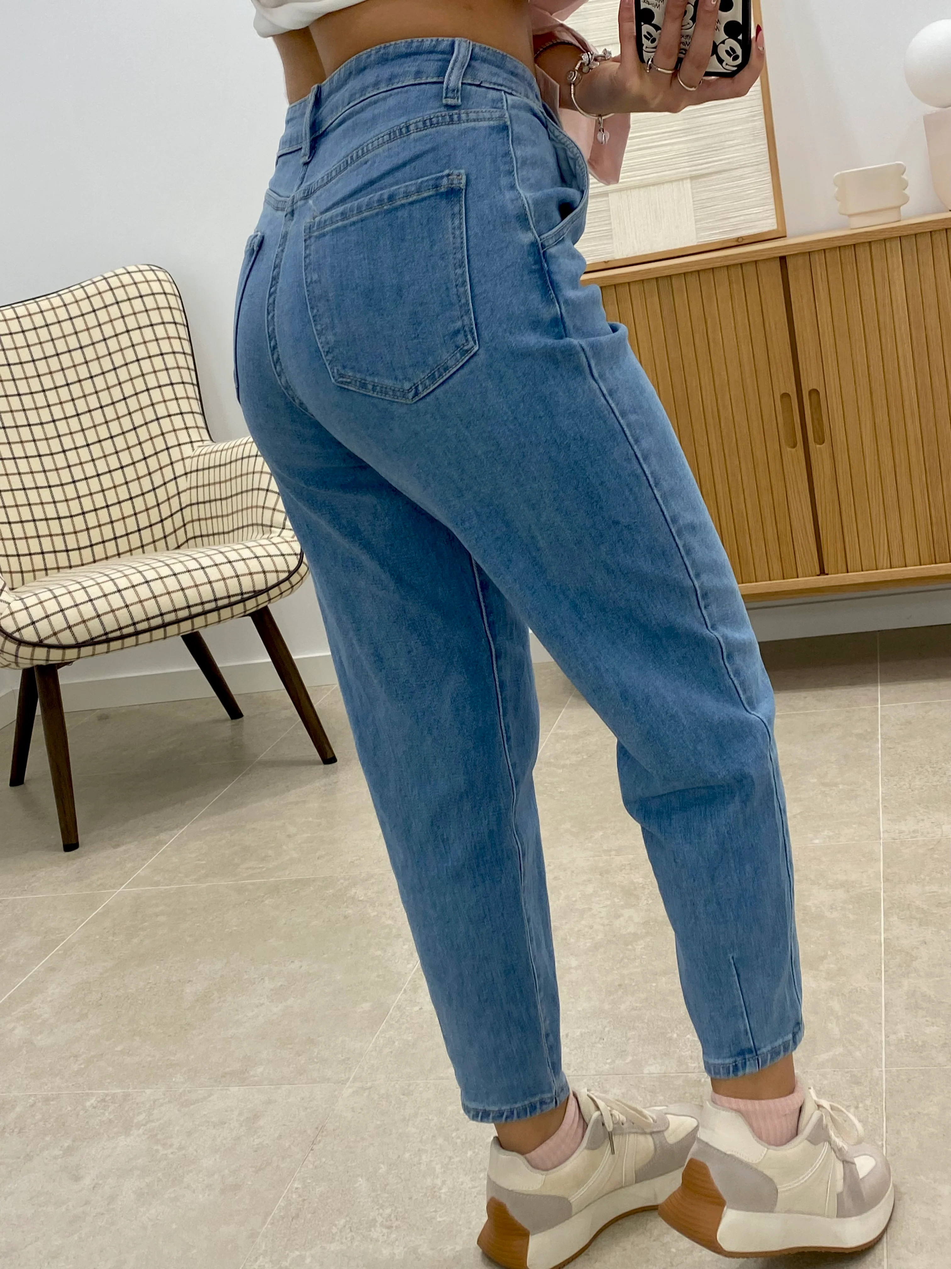 PANTALÓN DENIM PINZAS BARREL