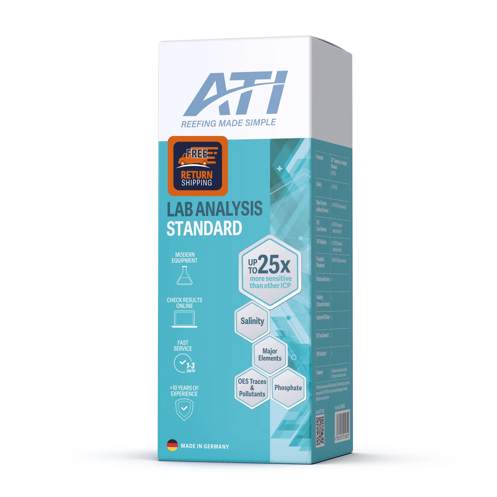 ICP Lab Analysis Standard with return shipping (1,3 & 6 Pack)