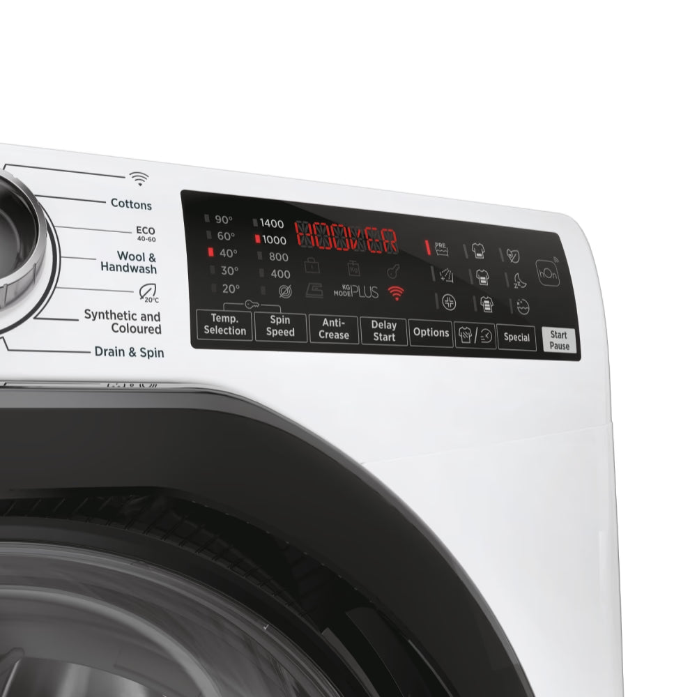 Hoover H-WASH 350 9kg 1400 Spin Washing Machine - White | H3WPS496TAM6-80