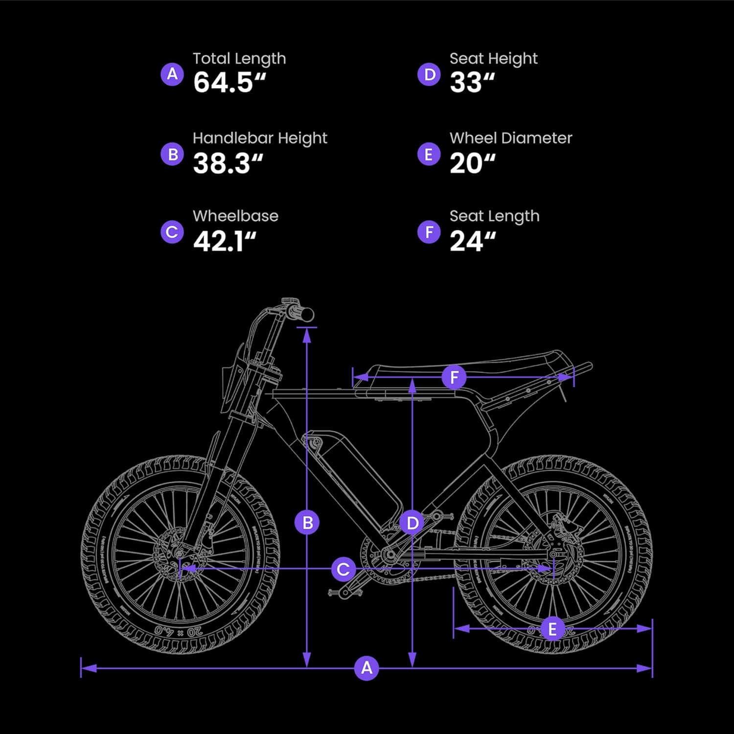 MACFOX Electric Bike for Adults Wheelies with 750W/500W Motor and 48V Ebike Battery, 20 Fat Tire Electric Dirtbike with Dual Disc Brakes and Shock Absorbers for Mountains, Road (US Warehouse)