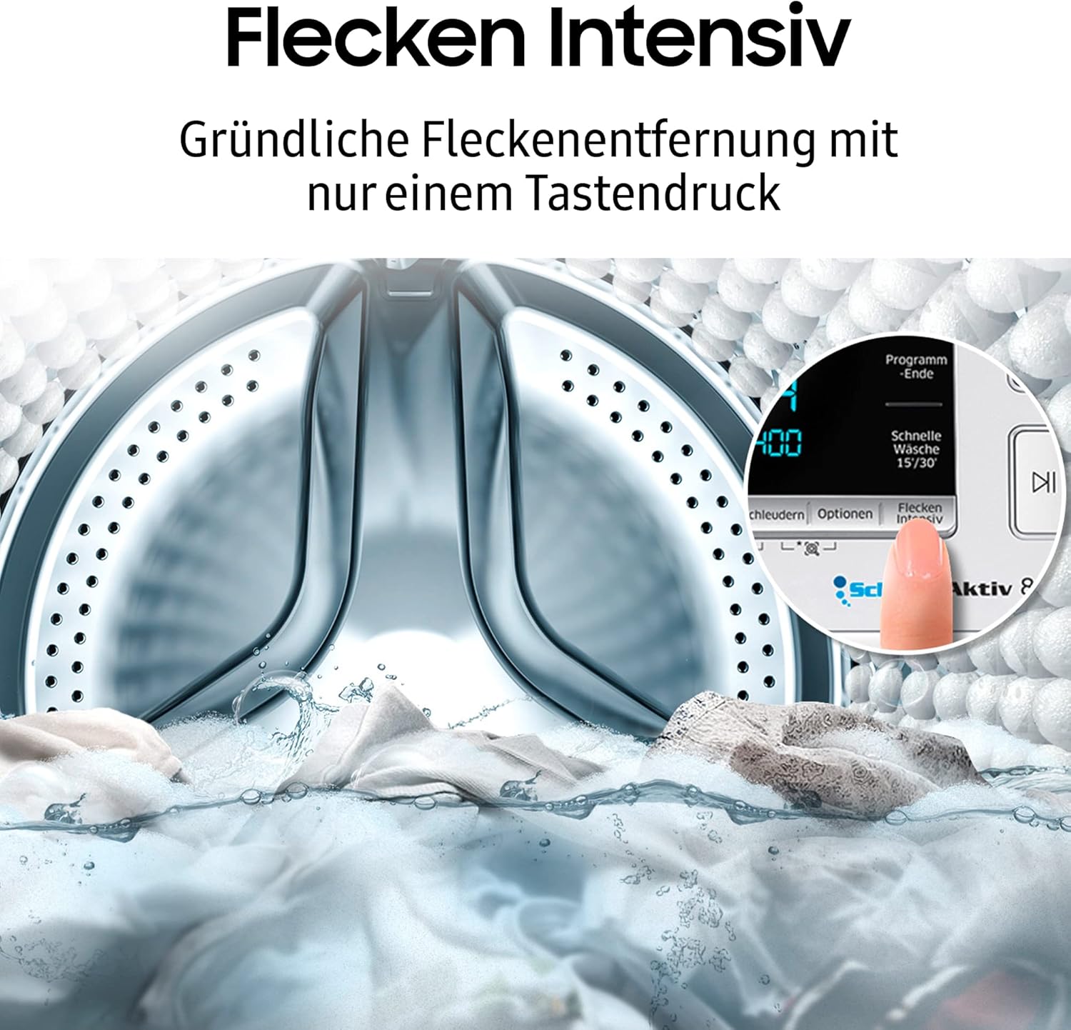 WD81T4049CE/EG Waschtrockner, 8/5 kg, 1400 U/min, Ecobubble, AirWash, Hygiene-Dampfprogramm, Weiß