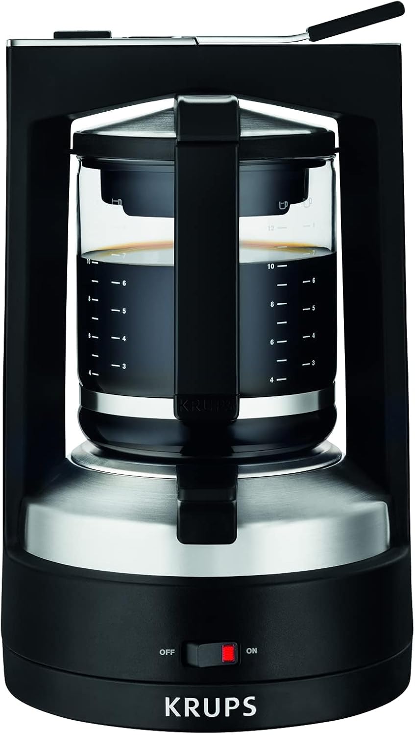Krups KM4689 Filterkaffeemaschine T8 | 850 Watt | Automatische Abschaltung | 8-12 Tassen | Beleuchteter Ein-/ Ausschalter | Schwarz