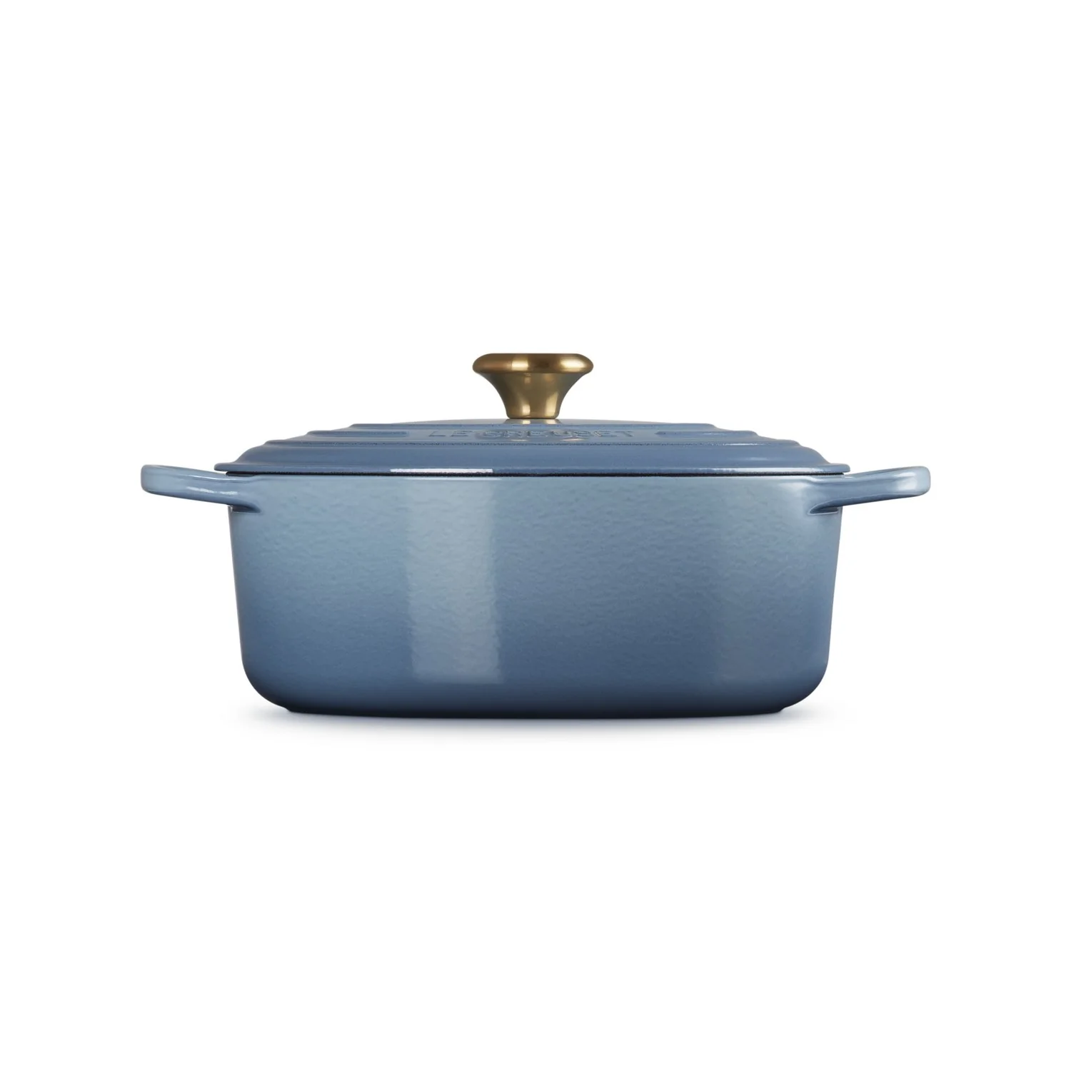 Le Creuset Pfanne Signature Bräter Oval  29 cm Chambray