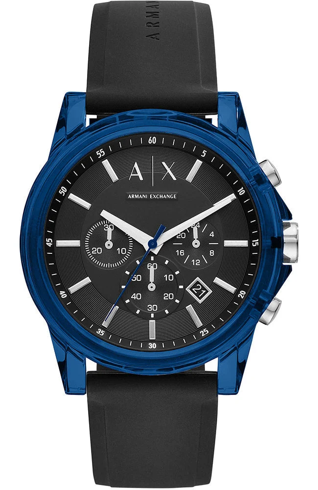 Armani Exchange Outerbanks Blue & Black Multifunction Watch - AX1339
